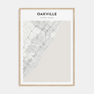 Oakville Map Portrait Poster