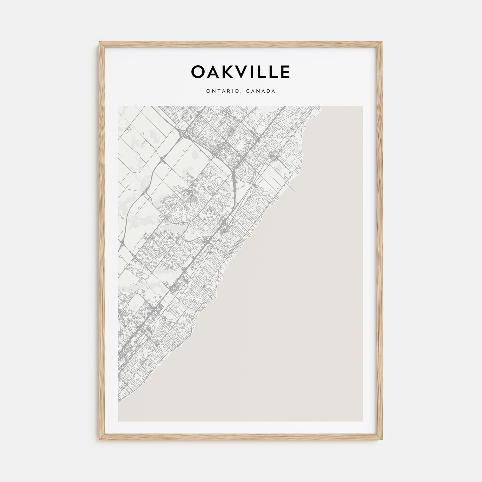 Oakville Map Portrait Poster