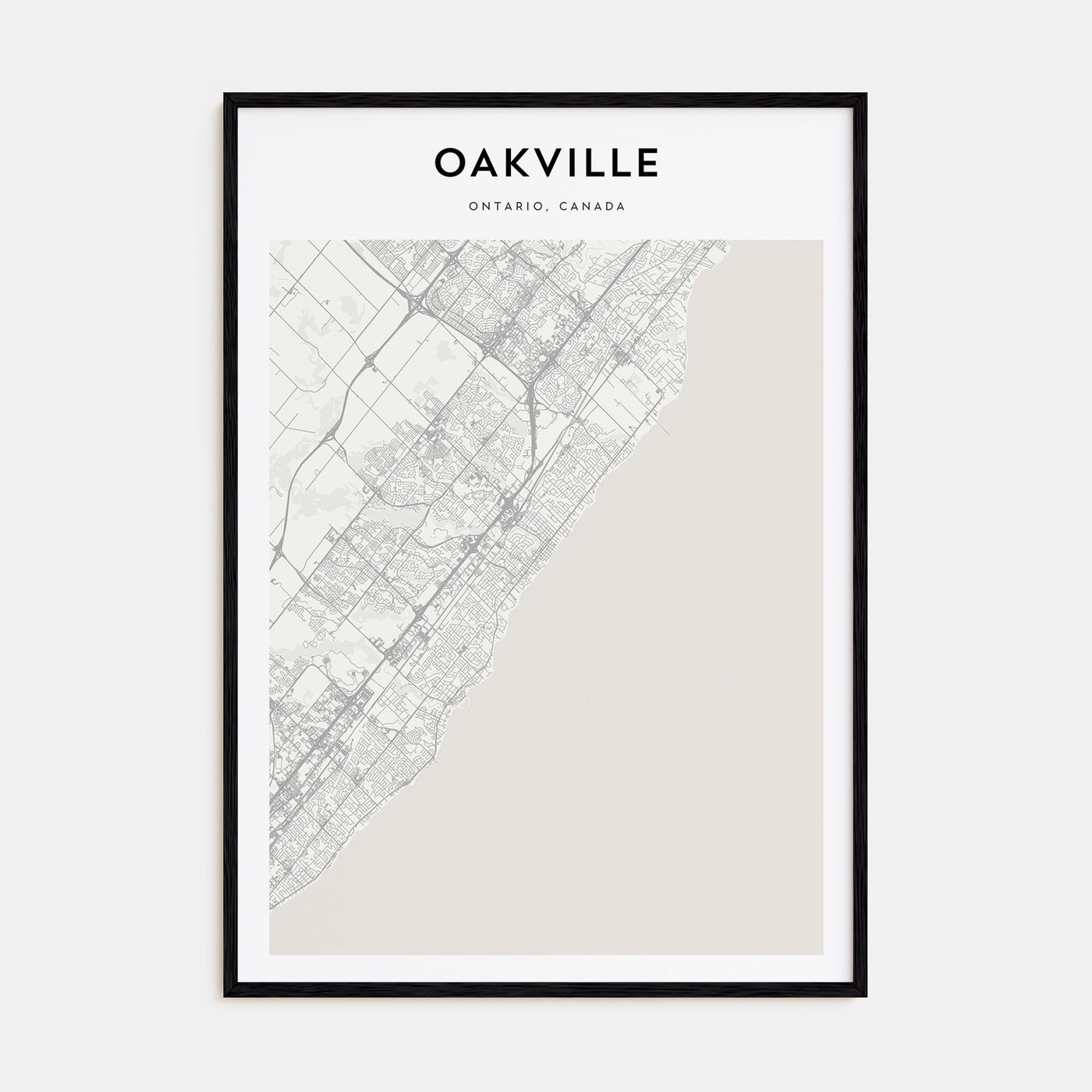 Oakville Map Portrait Poster