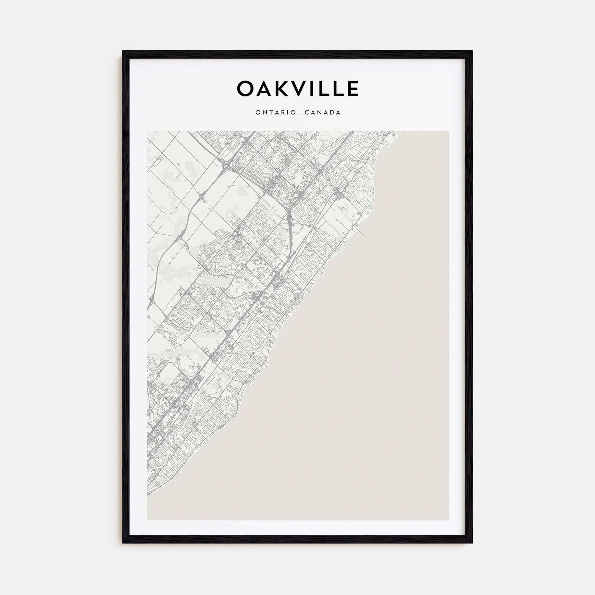 Oakville Map Portrait Poster