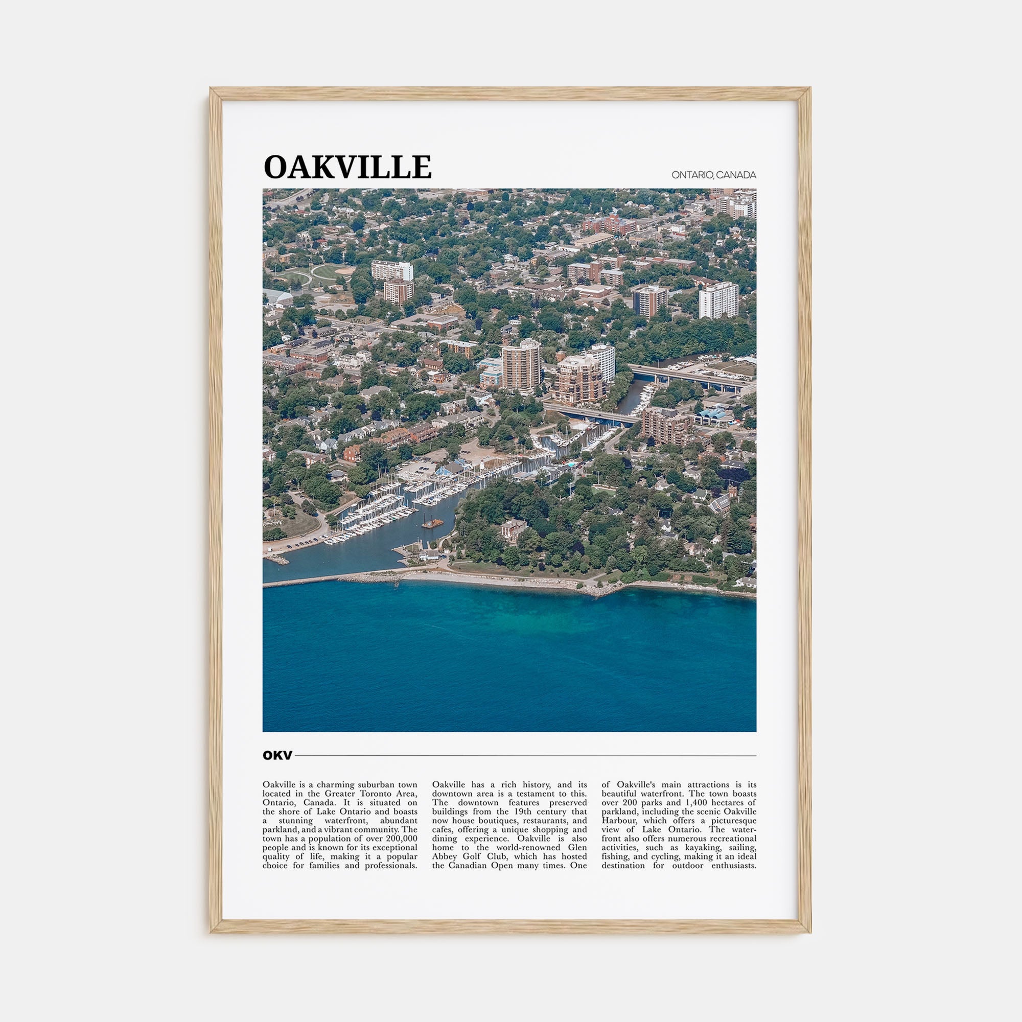 Oakville Travel Color Poster