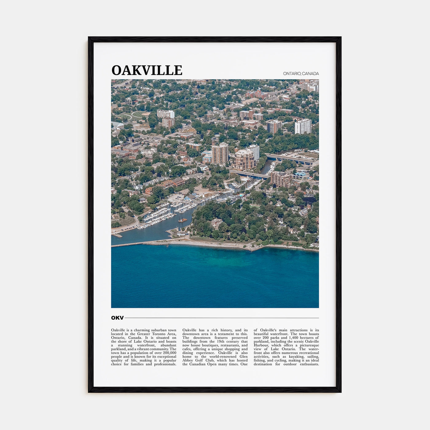 Oakville Travel Color Poster