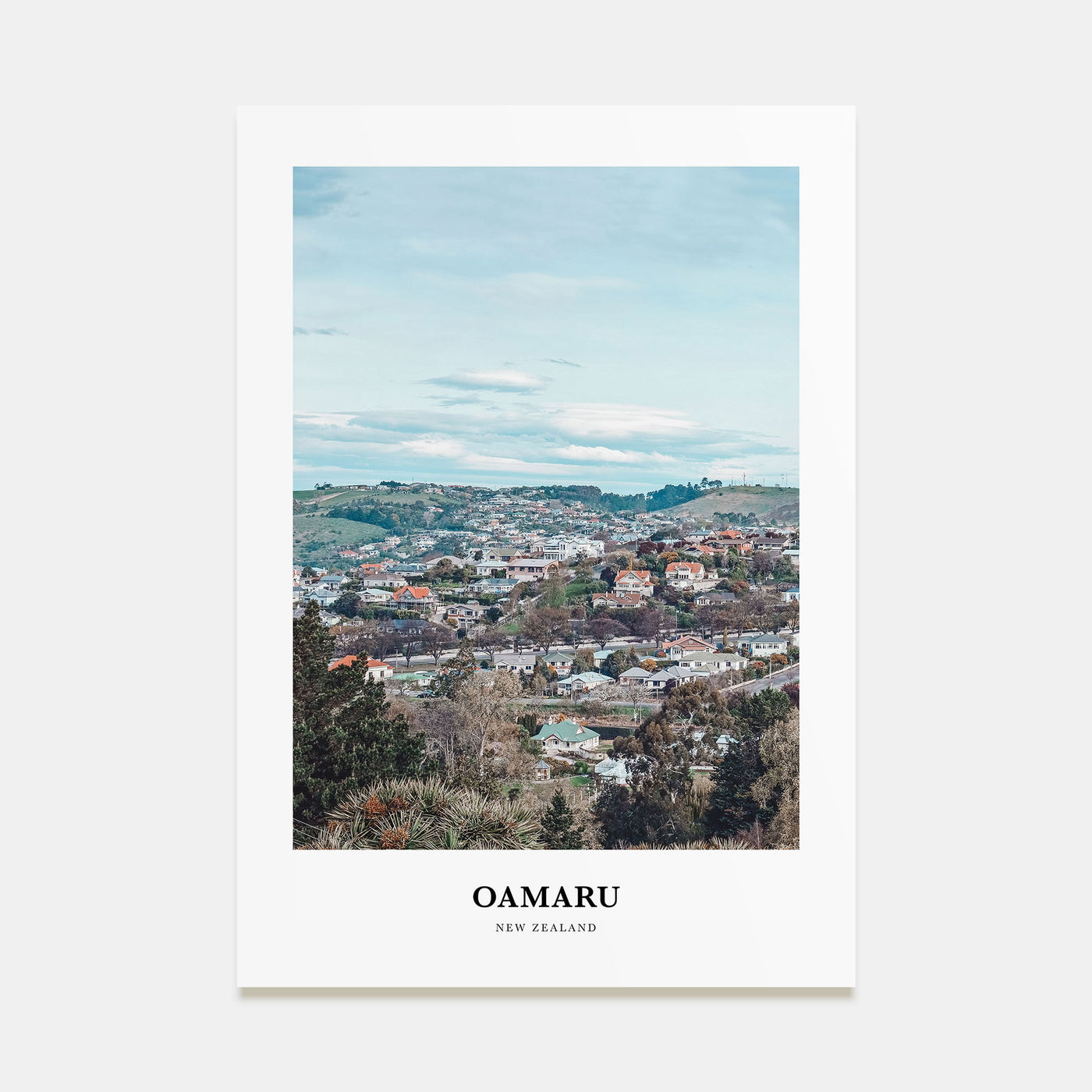 Oamaru Portrait Color Poster