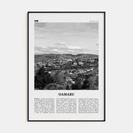 Oamaru Travel B&W Poster