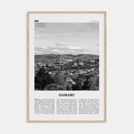Oamaru Travel B&W Poster