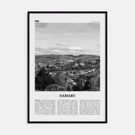 Oamaru Travel B&W Poster