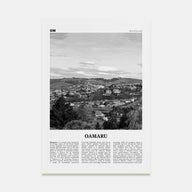Oamaru Travel B&W Poster