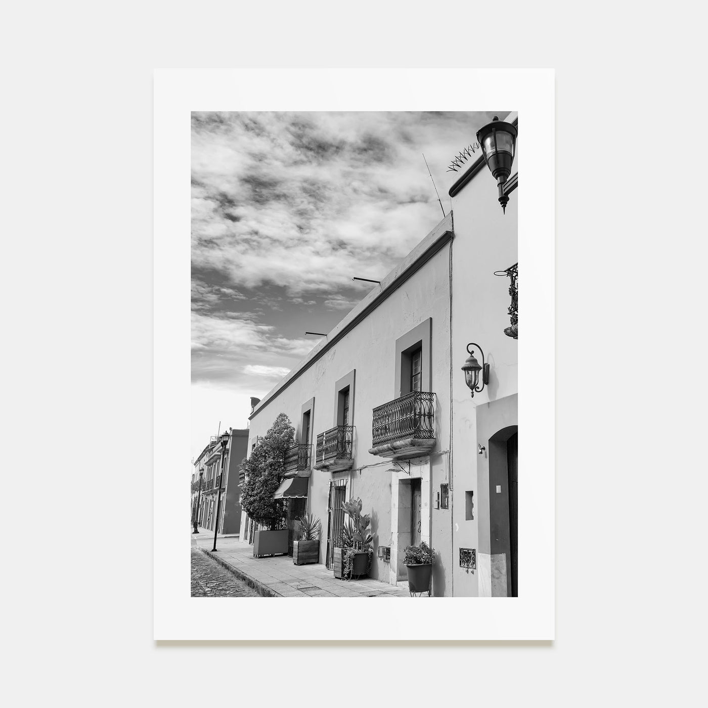 Oaxaca de Juárez Photo B&W Poster