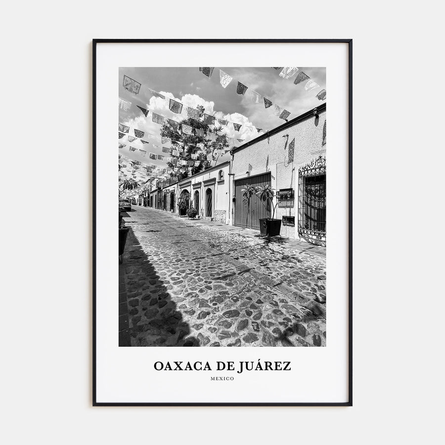 Oaxaca de Juárez Portrait B&W Poster