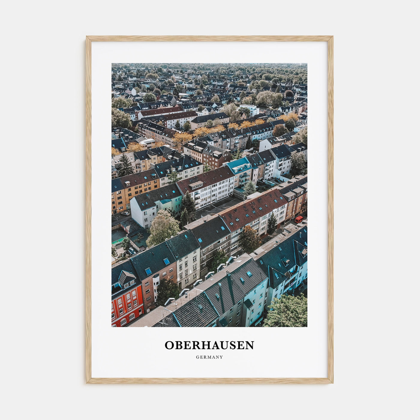 Oberhausen Portrait Color Poster
