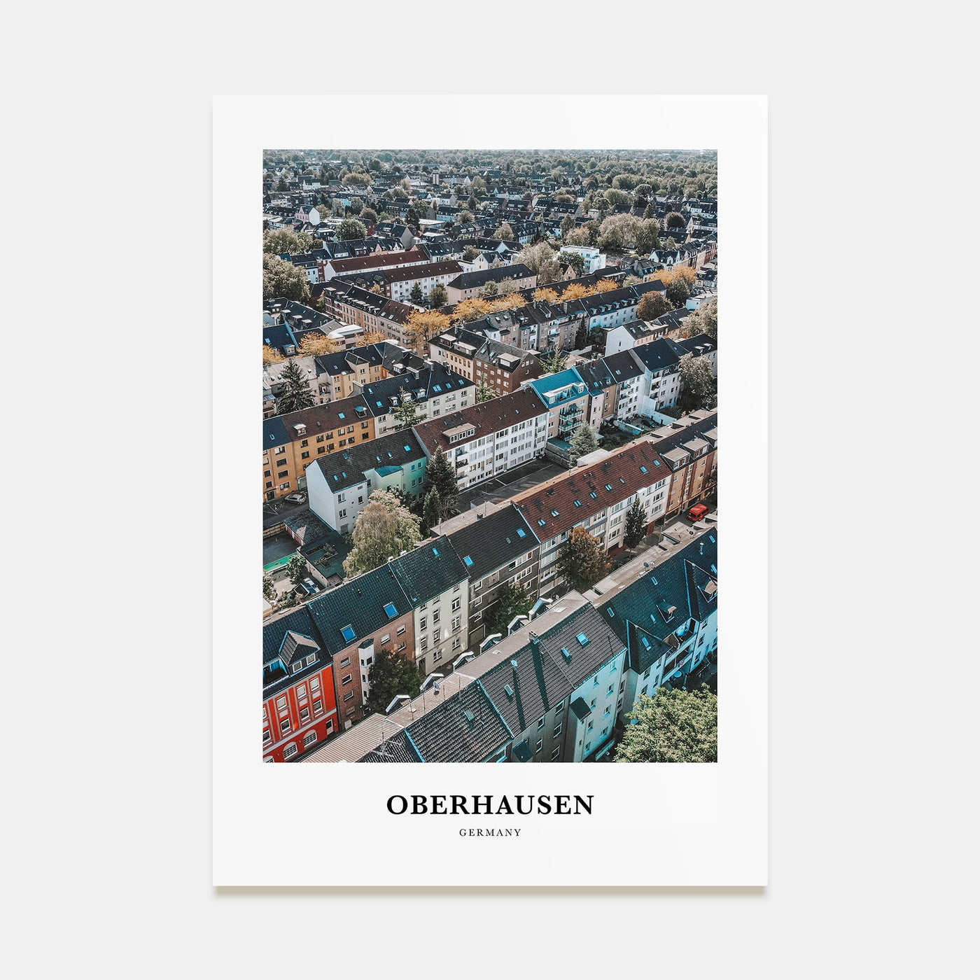 Oberhausen Portrait Color Poster