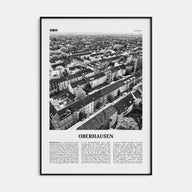 Oberhausen Travel B&W Poster