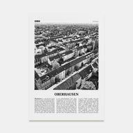 Oberhausen Travel B&W Poster