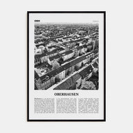 Oberhausen Travel B&W Poster