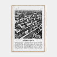 Oberhausen Travel B&W Poster
