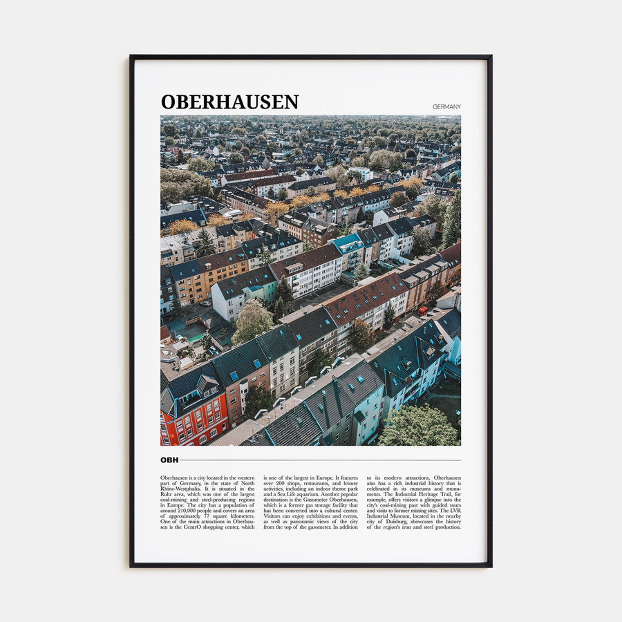 Oberhausen Travel Color Poster