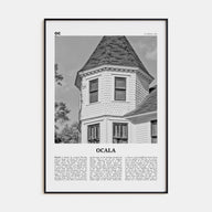 Ocala Travel B&W Poster