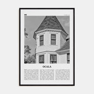 Ocala Travel B&W Poster