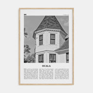 Ocala Travel B&W Poster