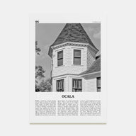 Ocala Travel B&W Poster