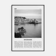 Occitanie Travel B&W Poster