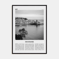 Occitanie Travel B&W Poster