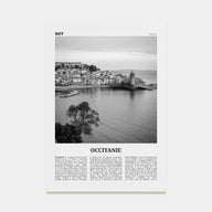 Occitanie Travel B&W Poster