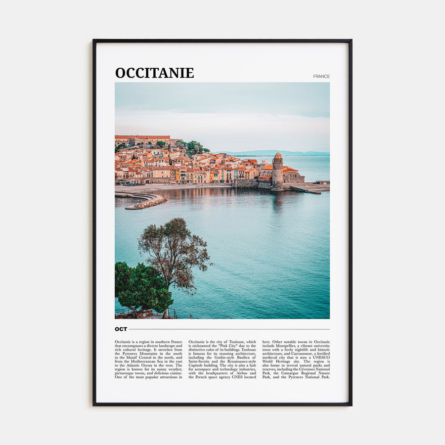 Occitanie Travel Color Poster