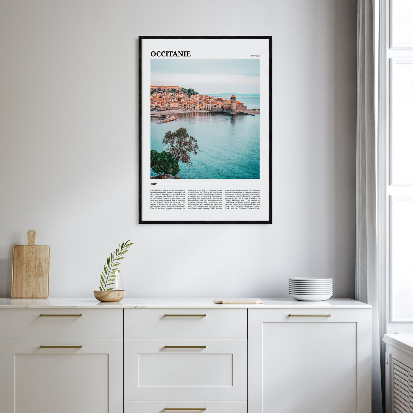 Occitanie Travel Color Poster