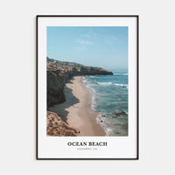 Ocean Beach Portrait Color Poster