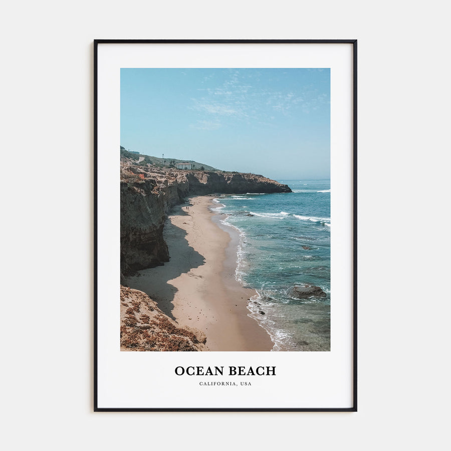 Ocean Beach Portrait Color Poster