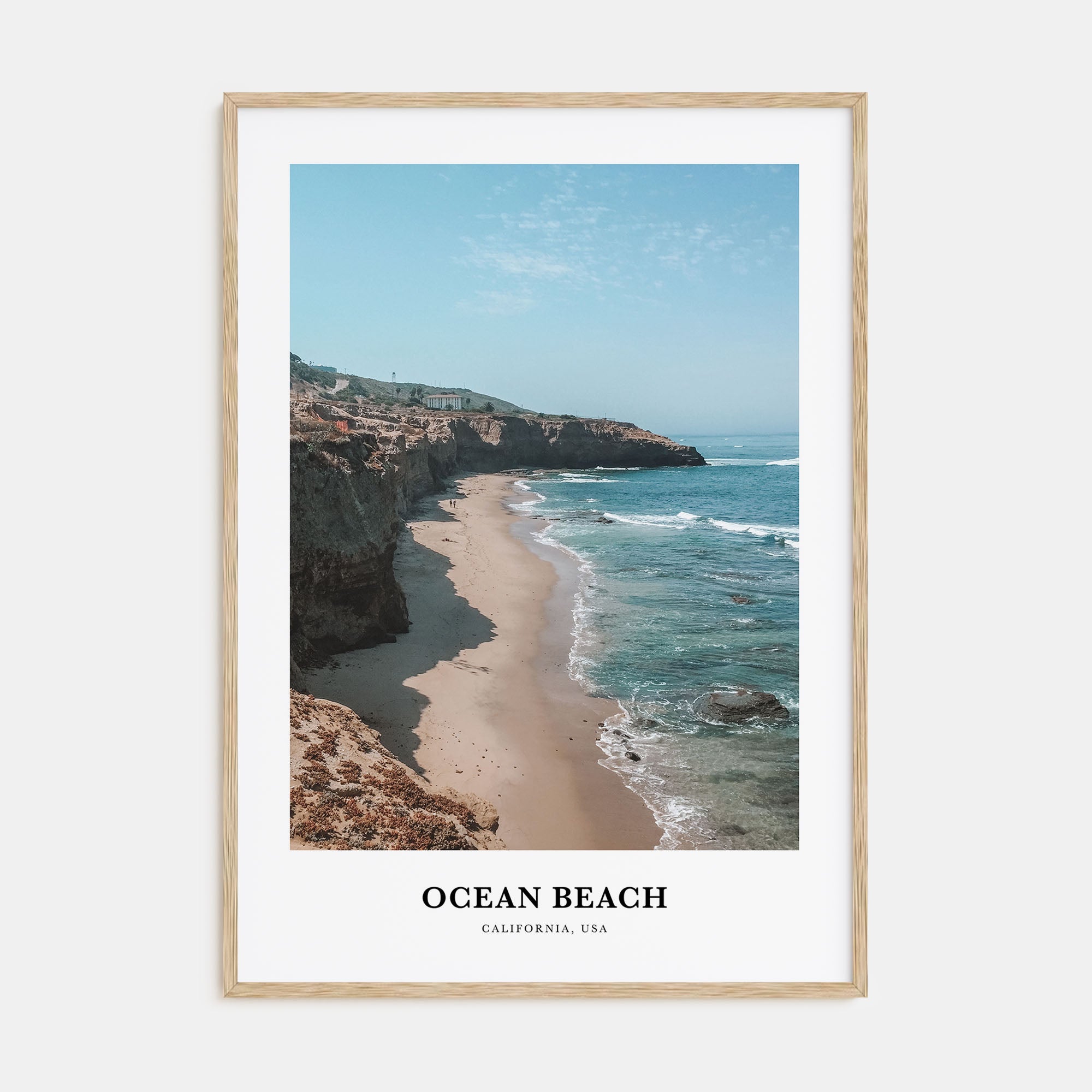 Ocean Beach Portrait Color Poster