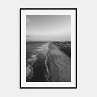 Ocean City, Maryland Photo B&W No 2 Poster