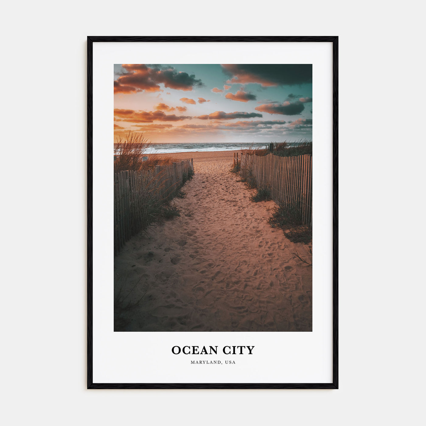 Ocean City, Maryland Portrait Color Poster