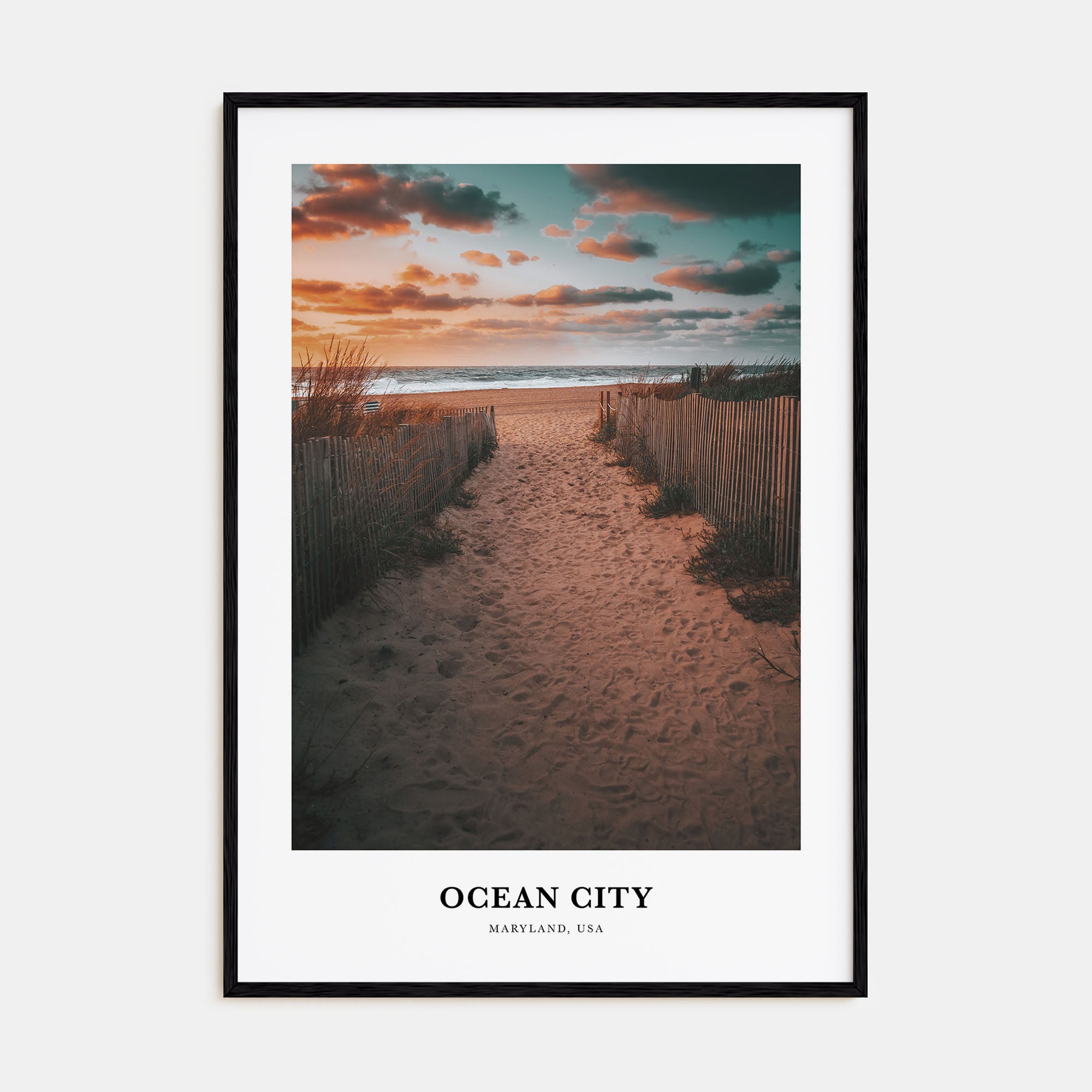 Ocean City, Maryland Portrait Color Poster