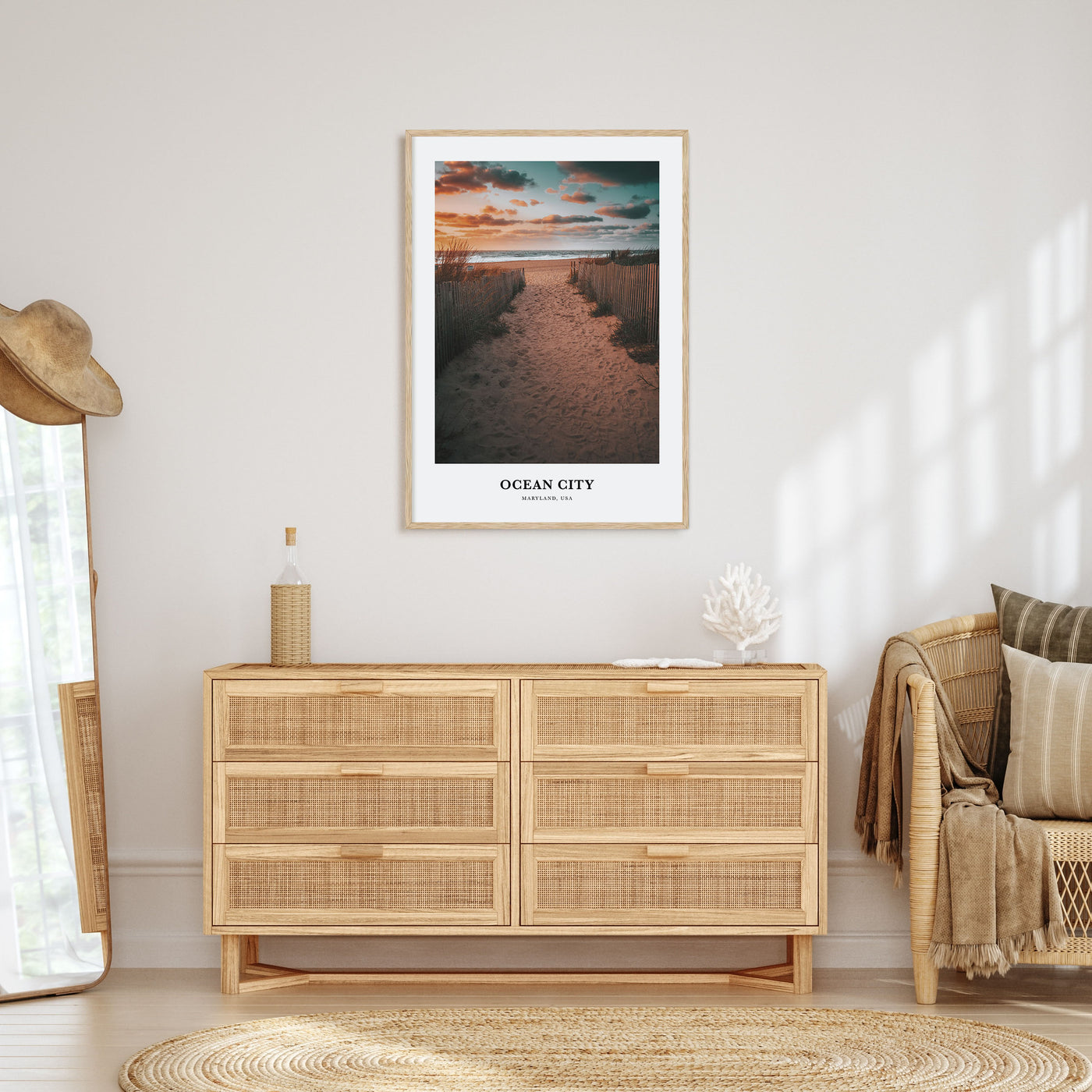 Ocean City, Maryland Portrait Color Poster