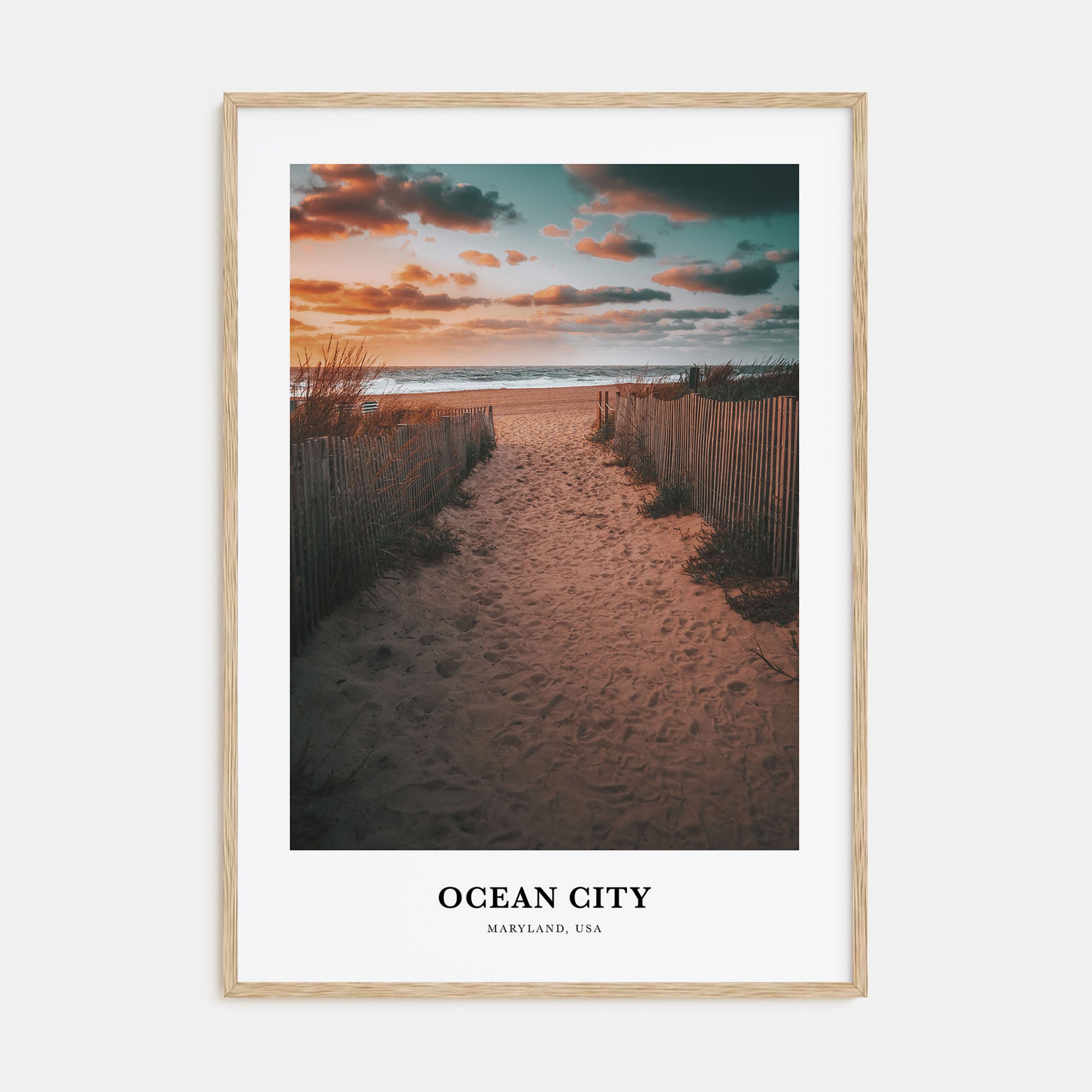 Ocean City, Maryland Portrait Color Poster