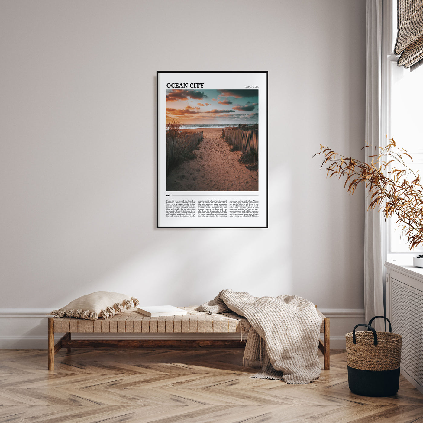 Ocean City, Maryland Travel Color Poster