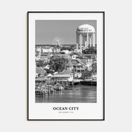 Ocean City, New Jersey Portrait B&W Poster