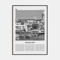 Ocean City, New Jersey Travel B&W No 1 Poster