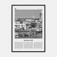 Ocean City, New Jersey Travel B&W No 1 Poster