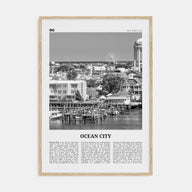 Ocean City, New Jersey Travel B&W No 1 Poster