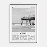 Ocean City, New Jersey Travel B&W No 2 Poster