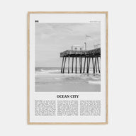Ocean City, New Jersey Travel B&W No 2 Poster