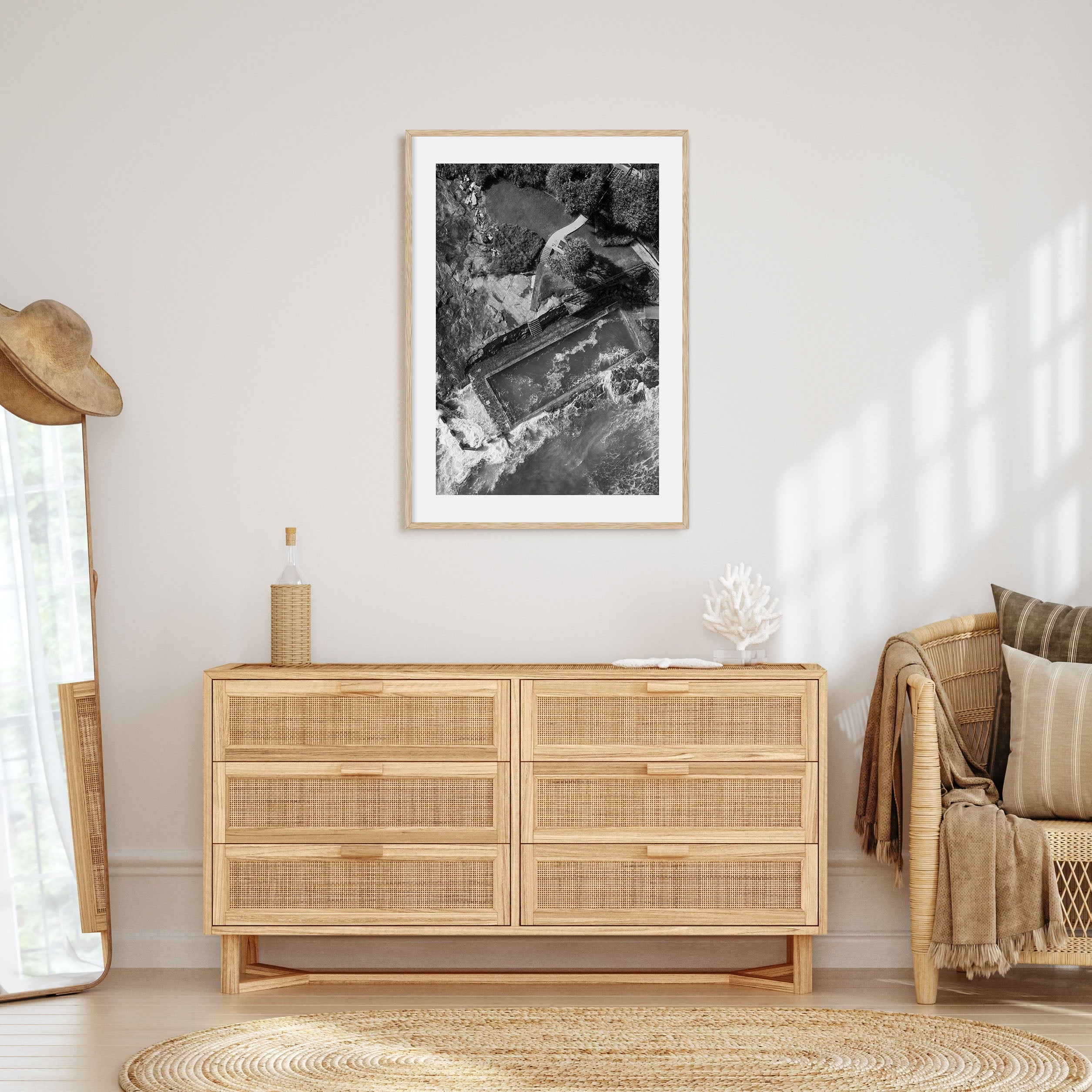 Ocean Pool Photo B&W No 2 Poster