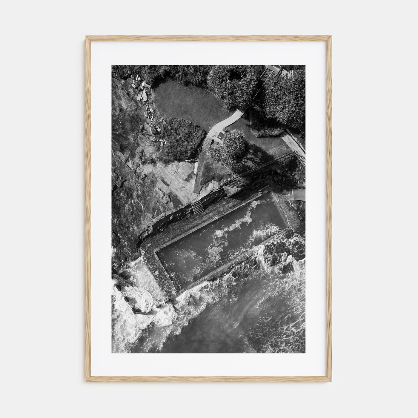 Ocean Pool Photo B&W No 2 Poster