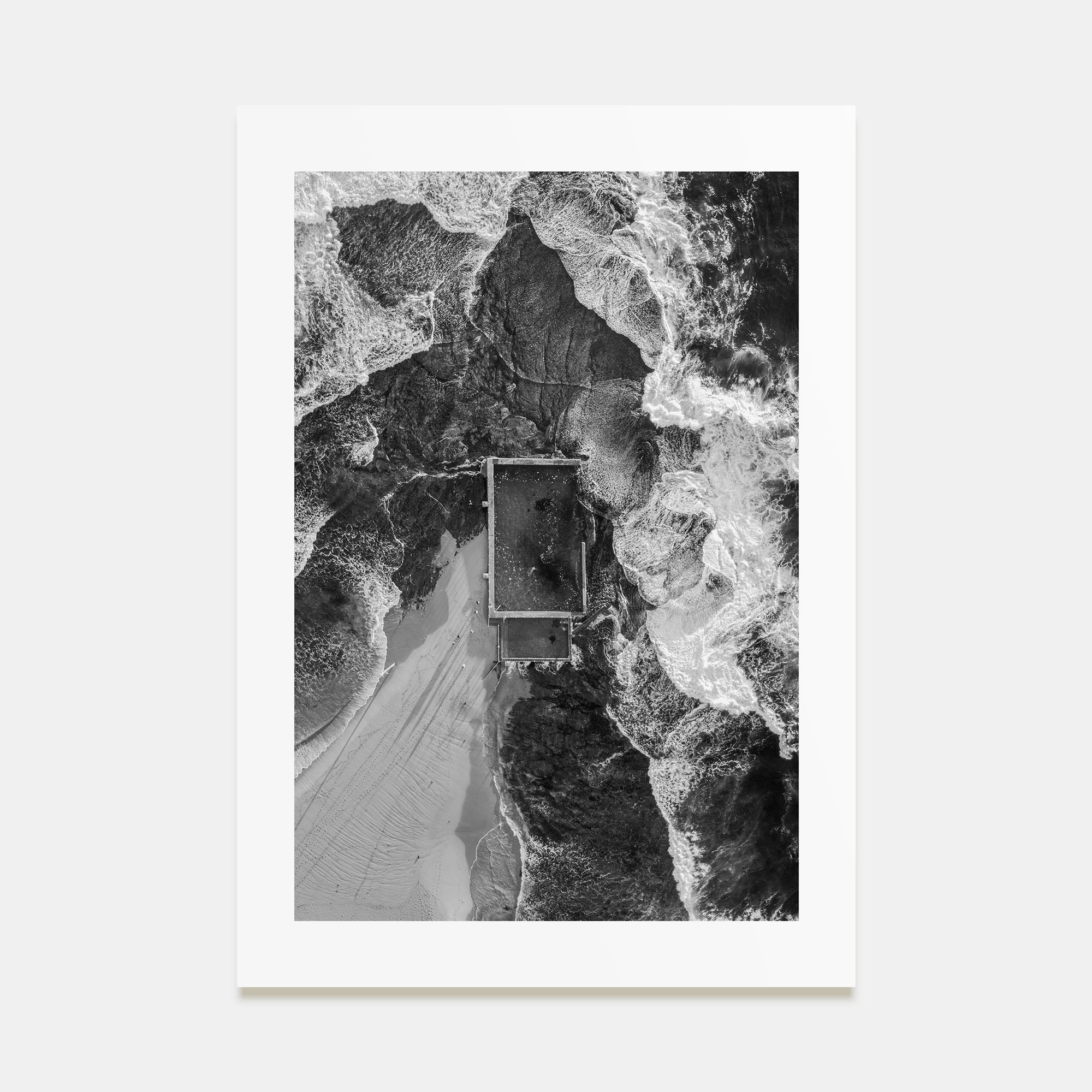 Ocean Pool Photo B&W No 3 Poster