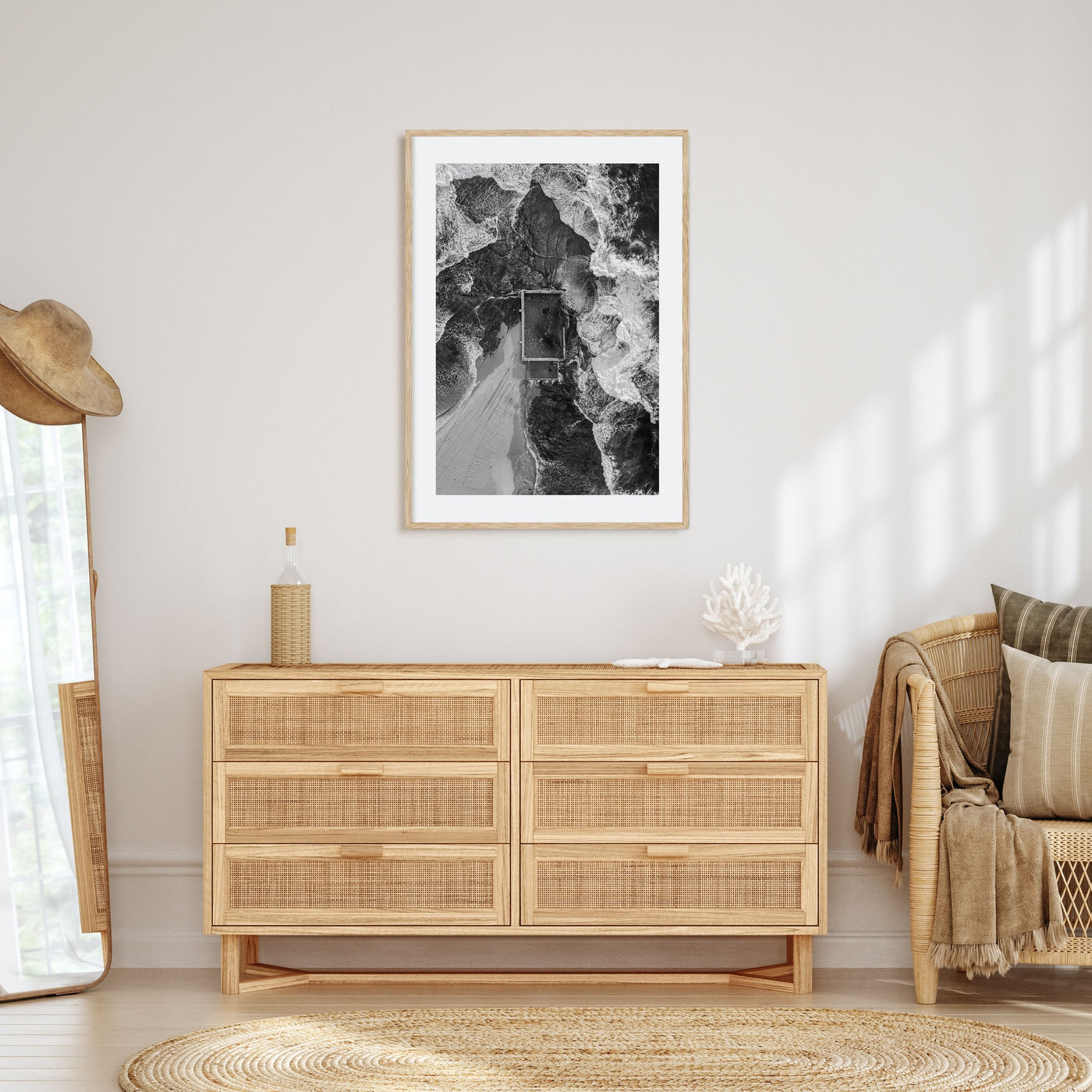 Ocean Pool Photo B&W No 3 Poster