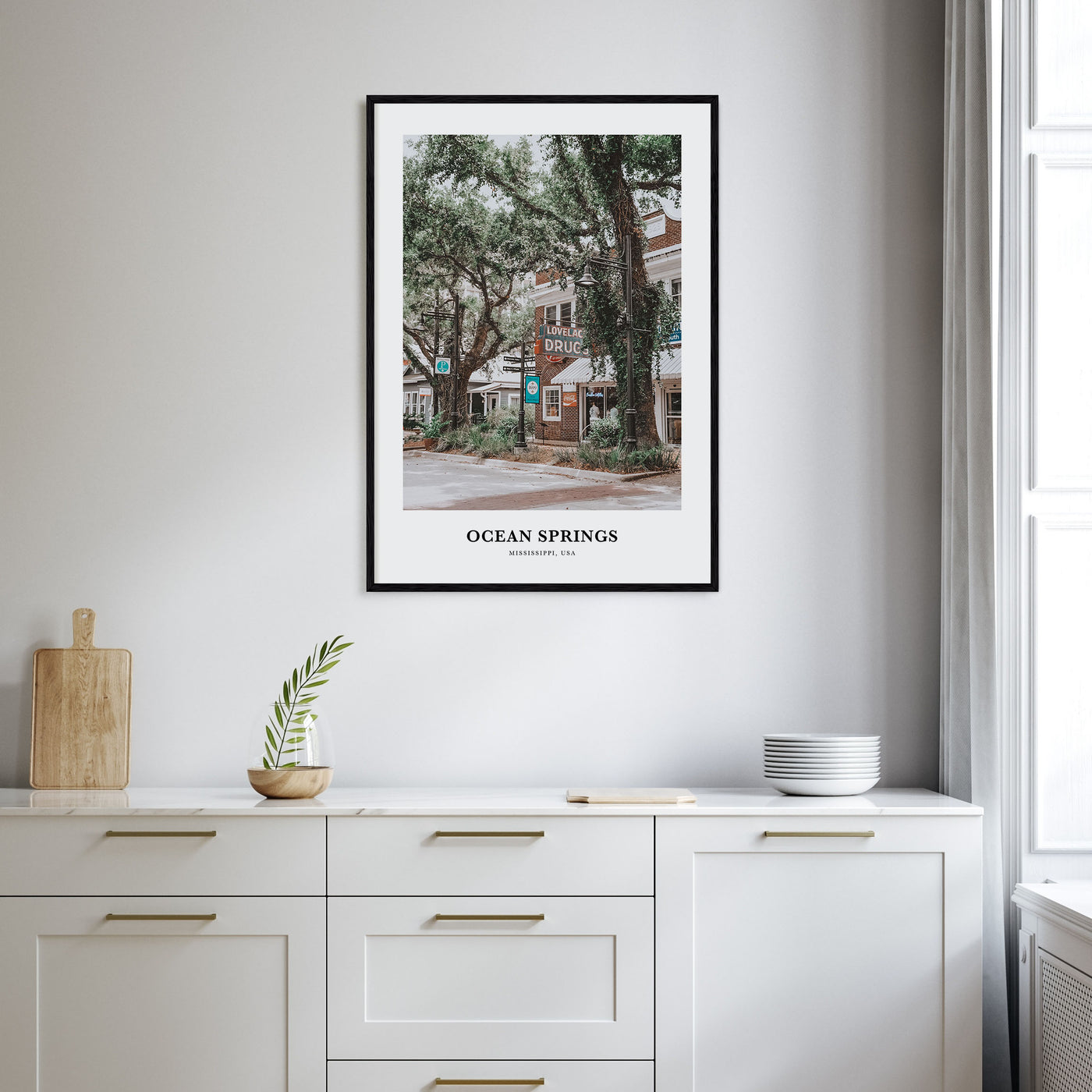 Ocean Springs Portrait Color Poster