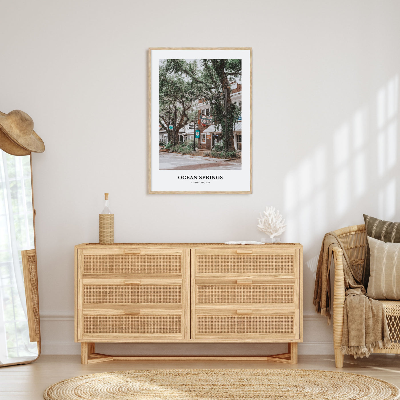 Ocean Springs Portrait Color Poster